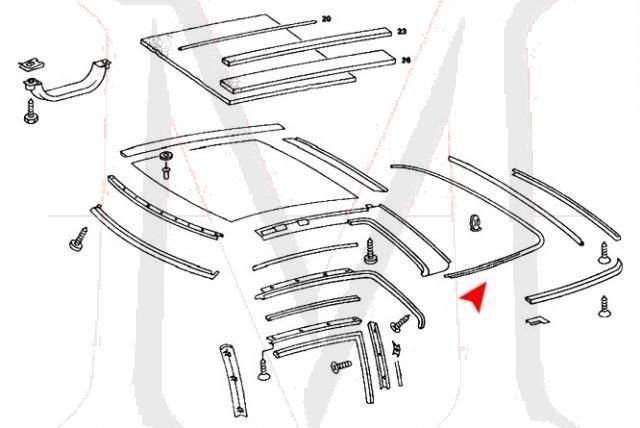 HARDTOP REAR BASE SEAL