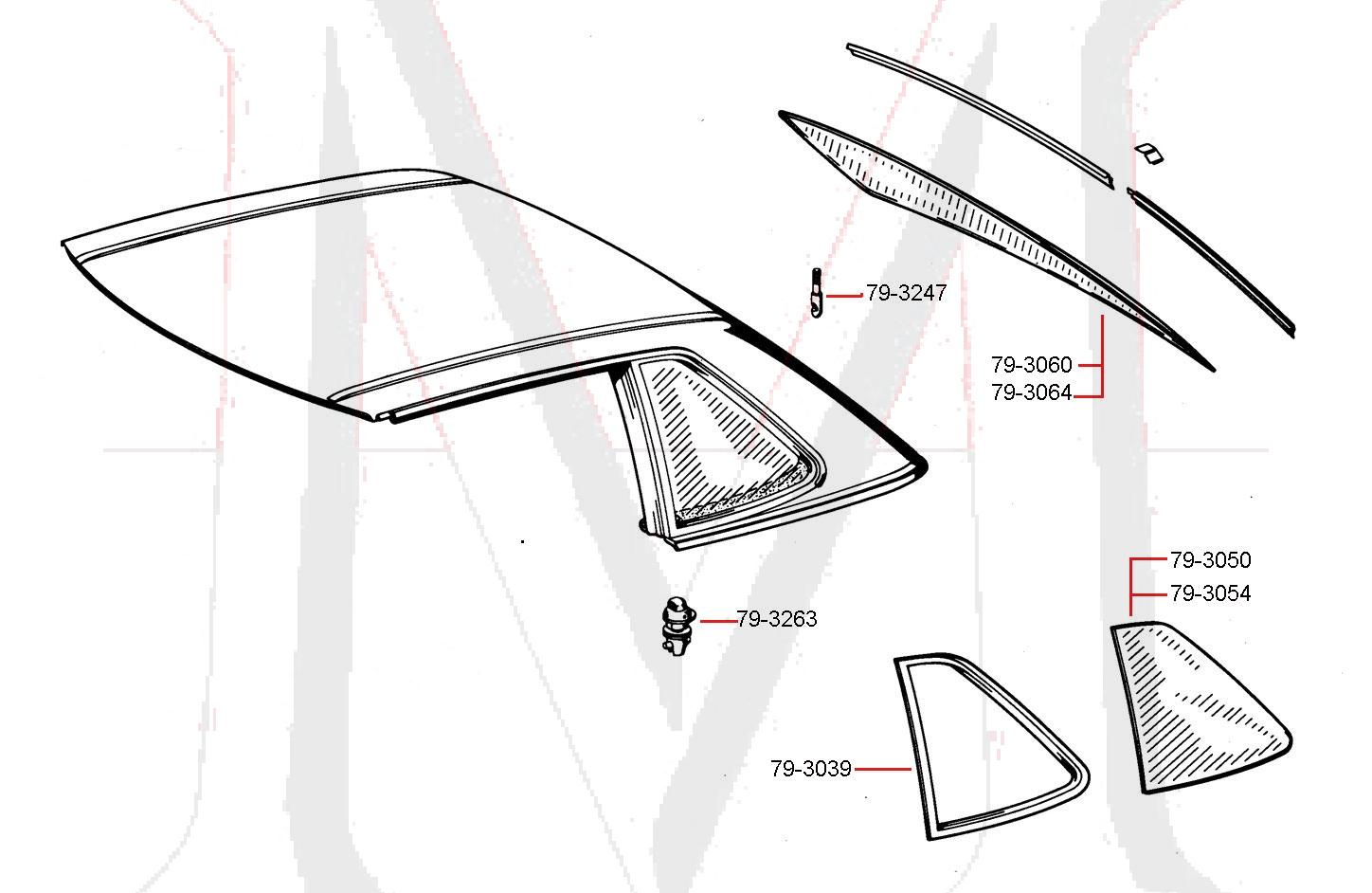 QUARTER GLASS FRAME - HARDTOP